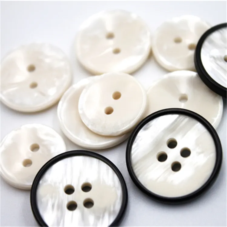 Factory Price Newest Design DIY Clothing Accessories 4 Holes Polyester Garment Buttons With Custom Logo