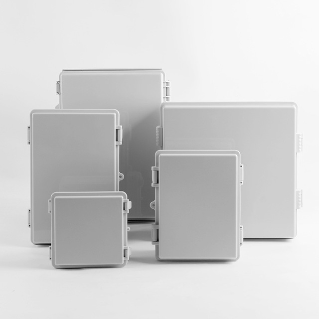 KG Series  Ip67 AbS PC Hinged Plastic Enclosure Waterproof Power Electrical Junction Box Waterproof Outdoor Distribution Box