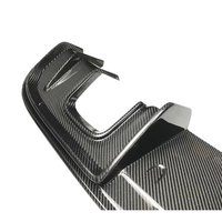 Pour Porsche 718 Cayman 2017-2019, style GT4, lèvre arrière en fibre de carbone sèche, diffuseur arrière