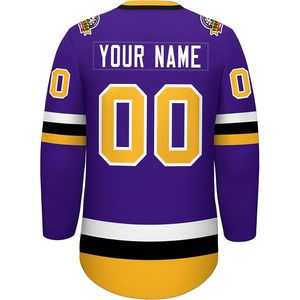 Maillot de hockey personnalisé pour hommes, col en V, nom et numéro des équipes personnalisés, vêtements de hockey sur glace sublimés, évacuant l'humidité - Product Image 2