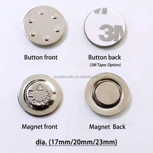 ODM OEM Thiết Kế Tùy Chỉnh Giá Rẻ Kim Loại Từ Tên ID Huy Hiệu Fastener Nút Chủ Sở Hữu Nam Châm Vòng Pin Tag Huy Hiệu - Product Image 4