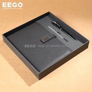 Agenda <span class=keywords><strong>de</strong></span> Lujo Corporativa con Logotipo Personalizado, Negra, A5, Cuero PU, Tapa Dura, Juego <span class=keywords><strong>de</strong></span> Regalo con Cuaderno y Bolígrafo <span class=keywords><strong>para</strong></span> el Trabajo - Product Image 3