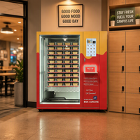 Distributeur automatique de repas en boîte en libre-service, distributeur automatique de nourriture chaude avec chauffage et écran tactile