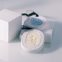 Accueil personnalisée Décoration de Fleurs Séchées Aromathérapie Main Cristal Infusé Cire Tablet