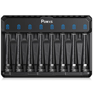 Chargeur de batterie lithium-ion portable rechargeable EBL 8 emplacements 1,2 V NIMH AA AAA 1,5 V - Product Image 1