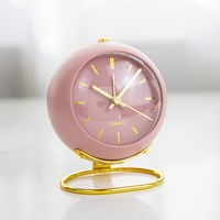 Réveil numérique scandinave en quartz avec estampage doré et minuteur lumineux pour salon, chambre et bureau