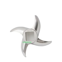 Pièces d'origine Evershine pour hachoir à viande, lames 42 #   Couteau à dos de tortue en acier inoxydable pour récurer, pièces de hachoir croisé