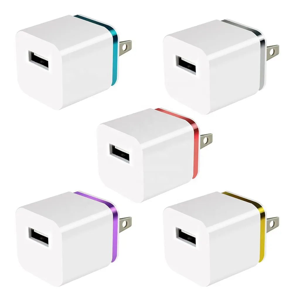 5V 1A Mini USB Dinding Charger Adaptor Perjalanan US Plug Charger Ponsel untuk Iphone Samsung Huawei Xiaomi Mi 8