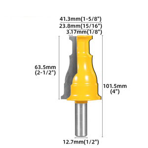 12, 1/2 Handle Cabinet Door Line Handrail Knife Woodworking Trimming Tenon <b>Splicing</b> Forming Knife for Engraving <b>Machine</b> - Product Image 6