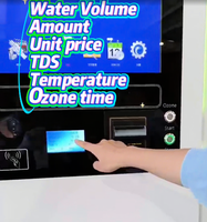 Máquina Expendedora Inteligente 2 en 1 de Agua y Hielo, Operación Autónoma 24h, Código QR Múltiple, Monedas, Dispensador de Agua Automático de Autoservicio
