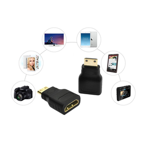 Placcato oro Nero <span class=keywords><strong>Mini</strong></span> <span class=keywords><strong>HDMI</strong></span> Maschio a <span class=keywords><strong>HDMI</strong></span> Femmina Adattatore Convertitore - Product Image 5