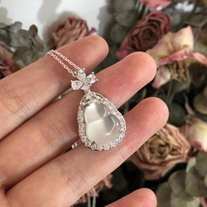 สร้อยคอเงินแท้ S925 สไตล์จีนใหม่ รูปทรงน้ำเต้า เสริมโชคลาภ ดีไซน์หรูหรา พร้อมจี้มุกและสายคล้องคอ - Product Image 2