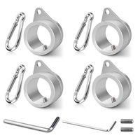 Mât de drapeau rotatif à 360 degrés Anneaux de montage en aluminium Mât de drapeau anti-enveloppement Anneaux d'installation Clip Support de poteau fixe