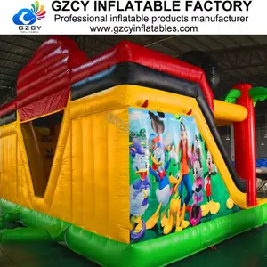 गर्म बेच कूद Inflatable उछाल घर/उछालभरी महल आउटडोर बच्चों के लिए स्लाइड के साथ इस्तेमाल किया