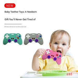 Jouet sensoriel pour nouveau-né en silicone, inspiré d'une manette de jeu, à mâcher, éducatif, pour tout-petits, emballage en boîte, vente en gros - Product Image 2