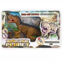 Çocuklar için kızılötesi uzaktan kumanda Dino simülasyon kükreyen t-rex yürüyüş dinozor modeli oyuncak