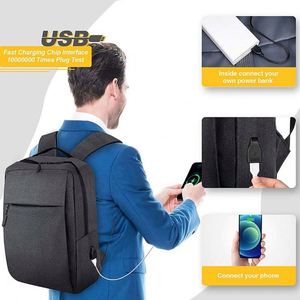 Sac à dos d'affaires tendance avec chargement USB, antivol, intelligent, étanche, pour homme, pour ordinateur portable 17,3 pouces - Product Image 3