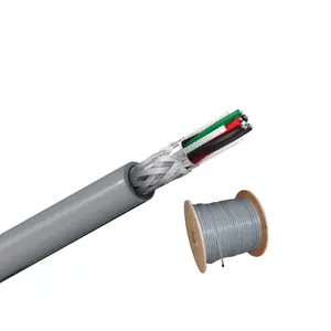 Premium Rs485 Kabel Afgeschermd Gedraaid Paar Flexibele 0.75Mm Pvc-Isolatie Dubbele Gevlochten Mantel