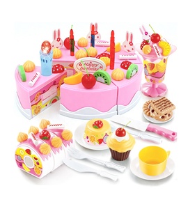 Juego de 75 Velas Eléctricas con Luz y Música para Pastel de Cumpleaños, Juego de Imitación de Cocina, Juguete de Plástico para Jugar a Cortar Pastel - Product Image 1