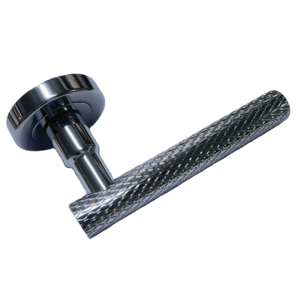 Manija de Puerta de Lujo con Diseño de Nudos en Oro, Plata y Negro, Palanca Redonda, Tirador de Barra para Puerta Interior - Product Image 6