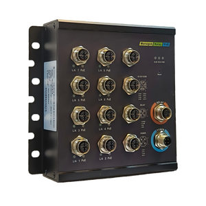 Switch PoE Gigabit Industrial L3 Administrado con VLAN, 12 Puertos IP67 M12, 128 Gbps, DC110V, Bypass <span class=keywords><strong>de</strong></span> 2 Canales, Presupuesto PoE <span class=keywords><strong>de</strong></span> 150W 170W 200W - Product Image 3