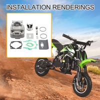GOOFIT-Kit de cilindro completo de 2 tiempos, 40mm, 40-5, con reemplazo de pistón para Scooter de Gas de 2 tiempos, 43cc, 47cc, Mini bicicleta de bolsillo
