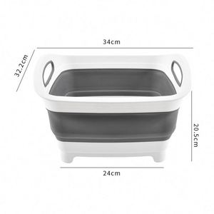 Kitchen <b>Plastic</b> Folding Vegetable Washing Basin Eco-friendly Reusable Dishwasher Safe Foldable - Product Image 6