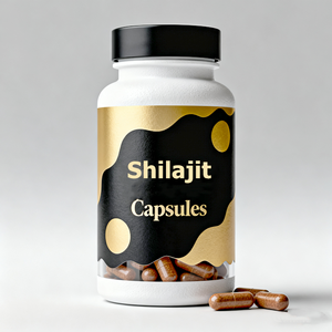 OEM Marque Privée Force Maximale 100% Pur Extrait de Résine de Shilajit de l'Himalaya en Capsules pour Adultes avec Acide Fulvique Directement de l'Usine Chinoise - Product Image 1