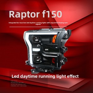 MT 2015-2020 F-150 Raptor 24V 55W Gruppo Fari Anteriori con LED DRL, Indicatori <span class=keywords><strong>di</strong></span> Direzione Sequenziali e Lenti a Proiezione - Product Image 2