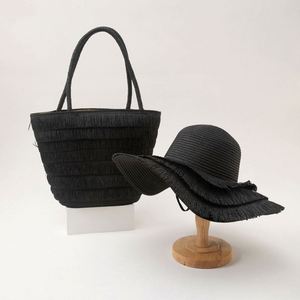 2025 New Design Girl Woman Paper <b>Straw</b> <b>Hats</b> and Beach Bag Set Ladies Summer <b>Straw</b> Bags and <b>Hats</b> Tassels - Product Image 1