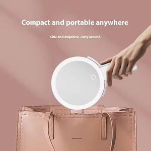 <span class=keywords><strong>Miroir</strong></span> de maquillage portable avec écran tactile à intensité variable, <span class=keywords><strong>miroir</strong></span> de voyage à main, luminosité réglable, <span class=keywords><strong>miroir</strong></span> <span class=keywords><strong>grossissant</strong></span> avec éclairage - Product Image 5