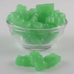 Supergreen Gummies โภชนาการธรรมชาติผลไม้ผสมอาหารเสริมซูเปอร์ผงสีเขียววิตามินกัมมี่สำหรับโปรไบโอติก