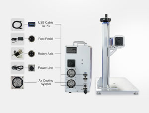 Metal için 2025 BLUETIMES 20w 30w 50w 100 Watt Split tip gravür Fiber lazer oyma makinesi - Product Image 4