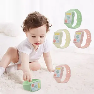 Mordedor para bebé sin BPA respetuoso con el medio ambiente personalizado al por mayor mordedor sensorial suave inodoro