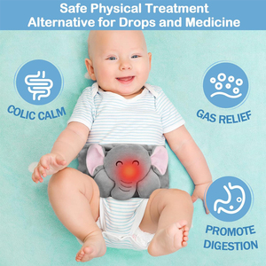 Faja Térmica para Aliviar Cólicos y Gases en Bebés Recién Nacidos, Alivio del Abdomen Mediante Calor Relajante, Cinturón Térmico para Bebés - Product Image 2
