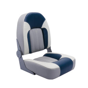 Chaise de pêche en aluminium à dossier haut et assise rembourrée pour bateau/yacht, résistante aux vagues, avec protection solaire, fournitures de pêche en mer - Product Image 1