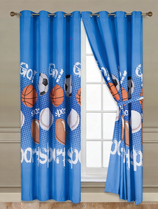 Lot de 2 <span class=keywords><strong>rideaux</strong></span> imprimés en microfibre <span class=keywords><strong>pour</strong></span> enfants/adolescents - Voilage doux en microfibre imprimé multicolore avec œillets <span class=keywords><strong>pour</strong></span> enfants - Product Image 1