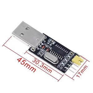 CH340G USB a TTL STC Microcontrolador Cable de descarga Nueve máquina intermitente con módulo de placa-Componentes electrónicos - Product Image 1