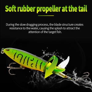 Señuelo de Pesca Crankbait de 13g/15g, Cebo Artificial Duro con Cola Giratoria, Equipo de Pesca - Product Image 5