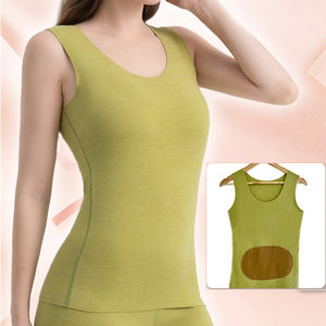 Yiyi เสื้อแขนกุดคอกลมให้ความอบอุ่นคุณภาพสูงสำหรับฤดูหนาวถุงน่องเนื้อนุ่มยืดหยุ่นสูงอบอุ่น - Product Image 2