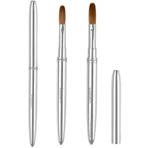 Pincel de Uñas Acrílico Kolinsky 100% Puro, Pincel para Arte de Uñas con Mango Resistente, Herramientas de Diseño con Polvo Acrílico para Profesionales - Product Image 1