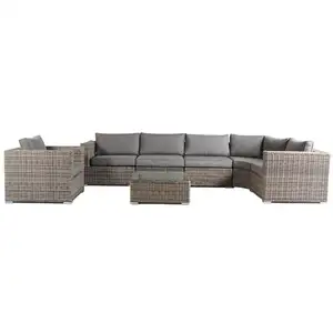 china factory wicker furniture outdoor rattan patio sofa