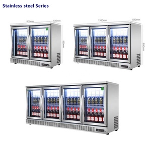 Refroidisseur de bar à bière en acier inoxydable Réfrigérateur de bar <span class=keywords><strong>noir</strong></span>/Réfrigérateur d'affichage de boissons de <span class=keywords><strong>table</strong></span> d'hôtel de restaurant - Product Image 1
