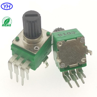 Amplificateur audio-vidéo haute qualité 1K 5K 10K 20K 50K ohm Alps RK097 Alpha RV09 potentiomètre rotatif stéréo 9mm avec point blanc