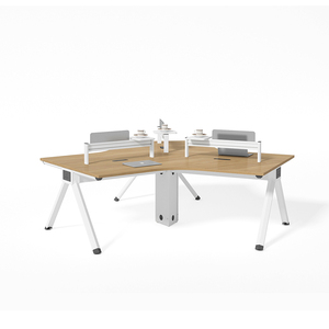 Escritório cubículo 120 Graus 3 Seater <span class=keywords><strong>Partition</strong></span> Desk 3 Pessoa Desk 3 Funcionários Workstation Equipe Trabalho Y Shaped Offces Table - Product Image 2