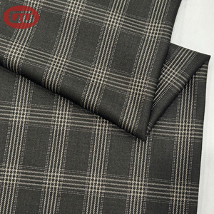 Chất Lượng Cao Tr Suiting Lớn Kiểm Tra Người Đàn Ông Của Phù Hợp Với 85 Polyester 15 Rayon Sợi Nhuộm Vải - Product Image 1