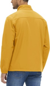 Vente en gros OEM Veste softshell matelassée légère et élégante pour hommes, imperméable, col montant, vêtements d'extérieur ergonomiques - Product Image 5