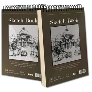 Most Popular Artist High Quality Custom Sketch book School A4 A5 Spiral Notebook