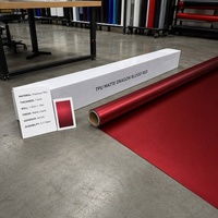 Films de protection de voiture en TPU mat rouge sang de dragon 1,52*15m 7,5mil, résistants aux UV, effet métal liquide, films décoratifs premium pour voiture