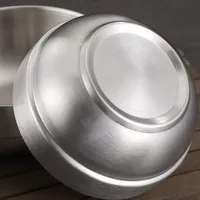 Bol à ramen japonais à double paroi isolé sous vide en acier inoxydable 304 coréen bol à nouilles froides/salade/riz pour le camping